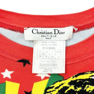 Christian Dior Vintage 2004 Rasta Mania T-shirt #36 Top Rasta Color Rank AB