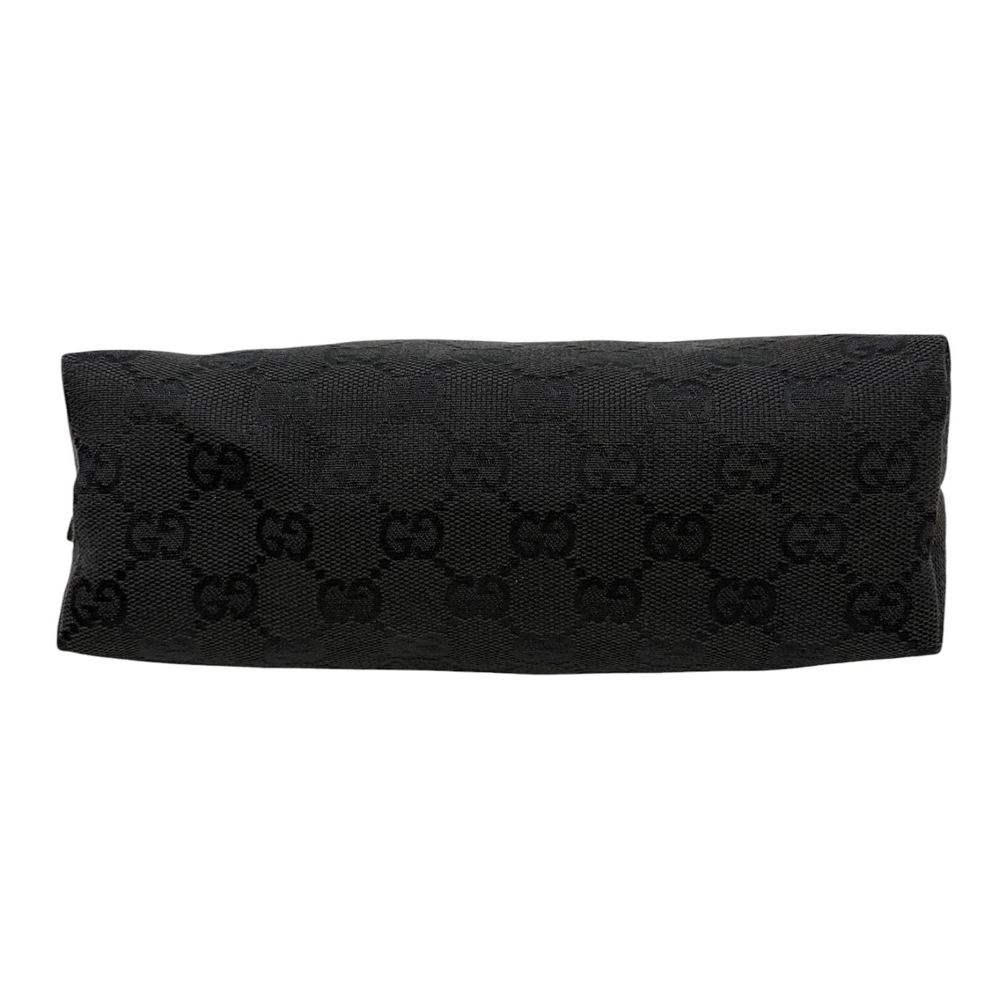 GUCCI Vintage GG Monogram Logo Canvas Mini Shoulder Bag Pochette Black 902035