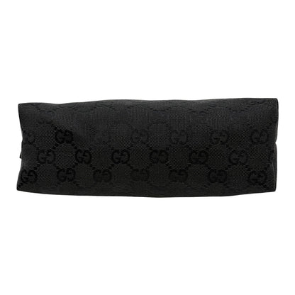 GUCCI Vintage GG Monogram Logo Canvas Mini Shoulder Bag Pochette Black 902035