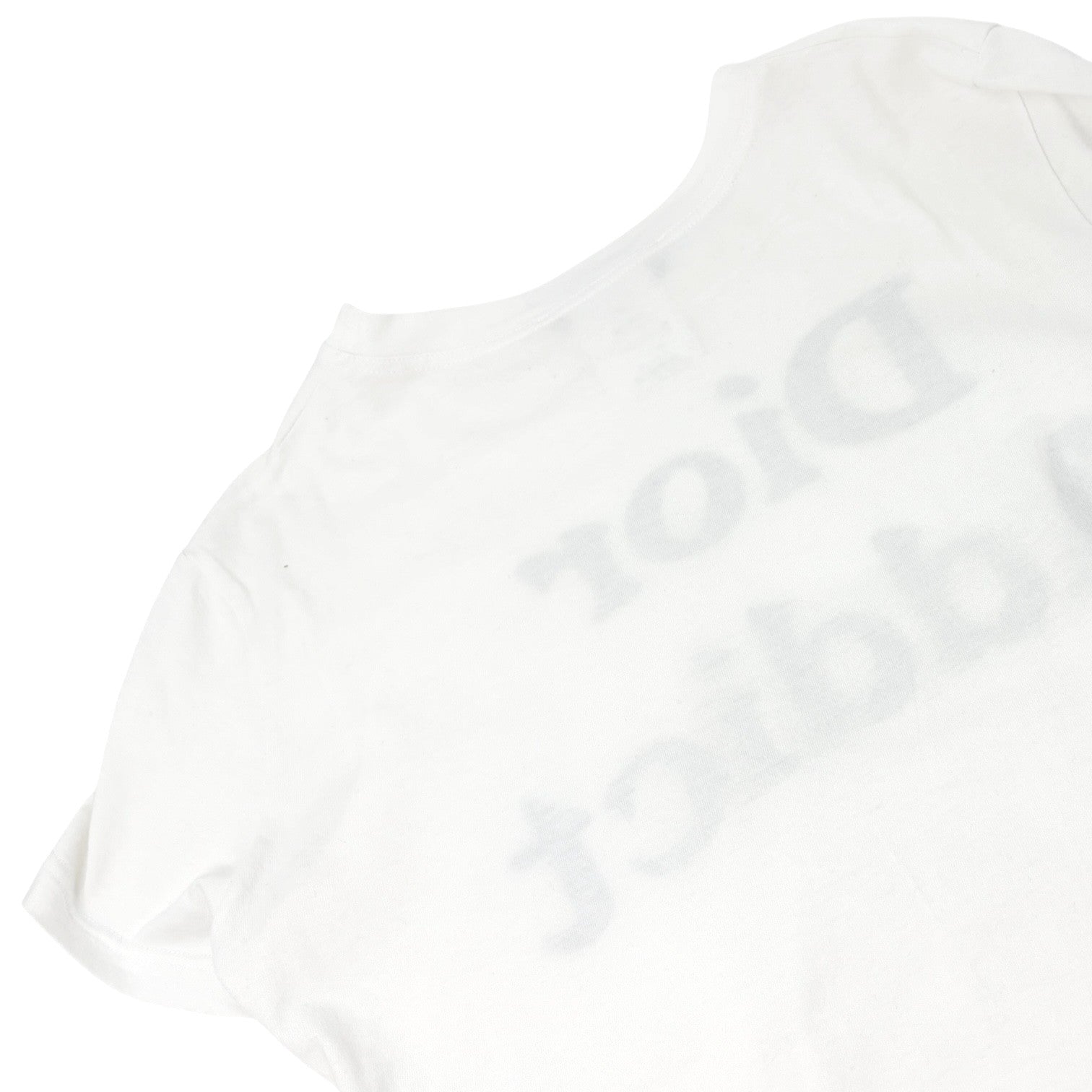 Christian Dior Vintage 2002 Addict Logo Cotton T-shirt Top #42 White Black