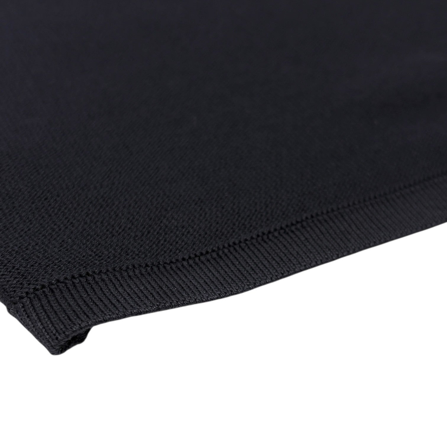 CHANEL Vintage 98P CC Mark Logo Silk Knit Long-sleeve Top #38 Black T-shirt