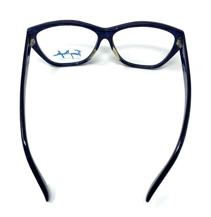 THIERRY MUGLER Vintage Logo Sunglass Shades Accessory Marble Pattern Blue RankAB