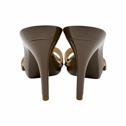 Christian Dior Vintage Trotter Monogram Sandals Heels #36