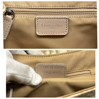 Christian Dior Vintage 2005 Trotter Monogram Romantique Bag Beige PVC 902345