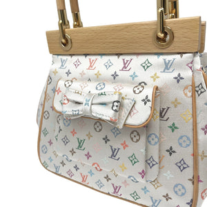 LOUIS VUITTON Vintage Multicolor Monogram Abelia Satin Mini Bag M92936 RankAB+