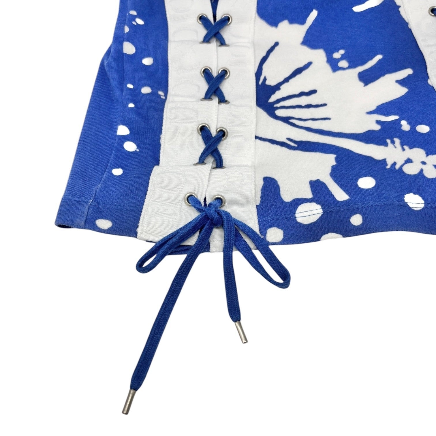 Christian Dior Vintage 2004 SURF Logo Tank Top #36 Blue White Sleeveless Cotton