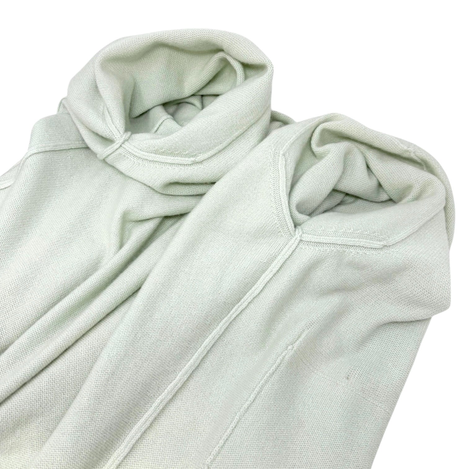 CHANEL Vintage 94C CC Button Trimmed Cashmere Cardigan Knit Top #40 Mint Green