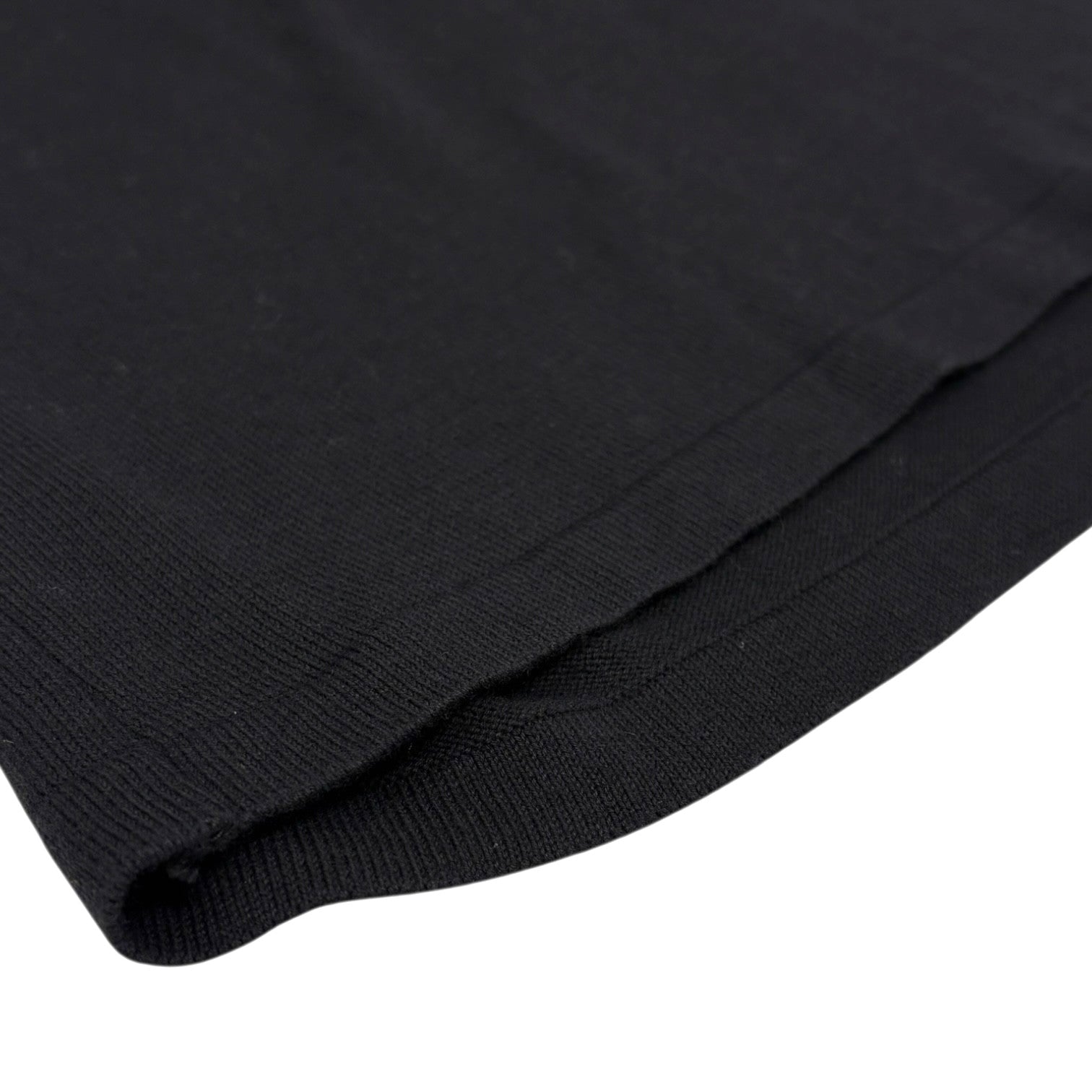 CHANEL Vintage 05C CC Logo T-shirt Knit Tank Top #42 Black Cotton Stitch