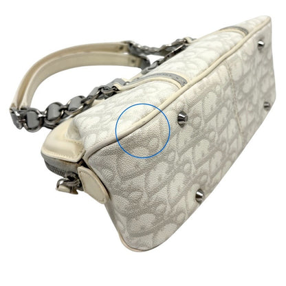 Christian Dior Vintage Romantique Trotter Monogram Bag Heart White 902466