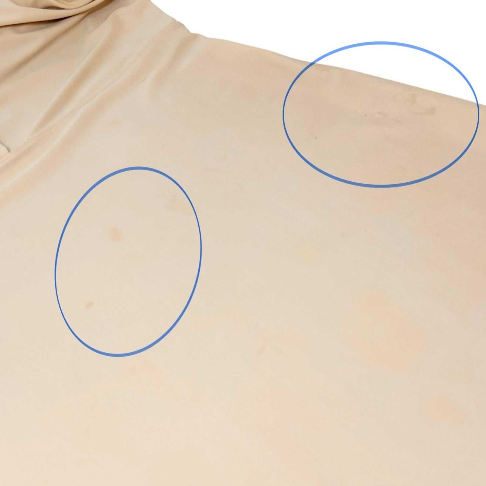 CHANEL Vintage 97C CC Logo Swimsuit Swimwear One-piece Button #40 Beige Nylon