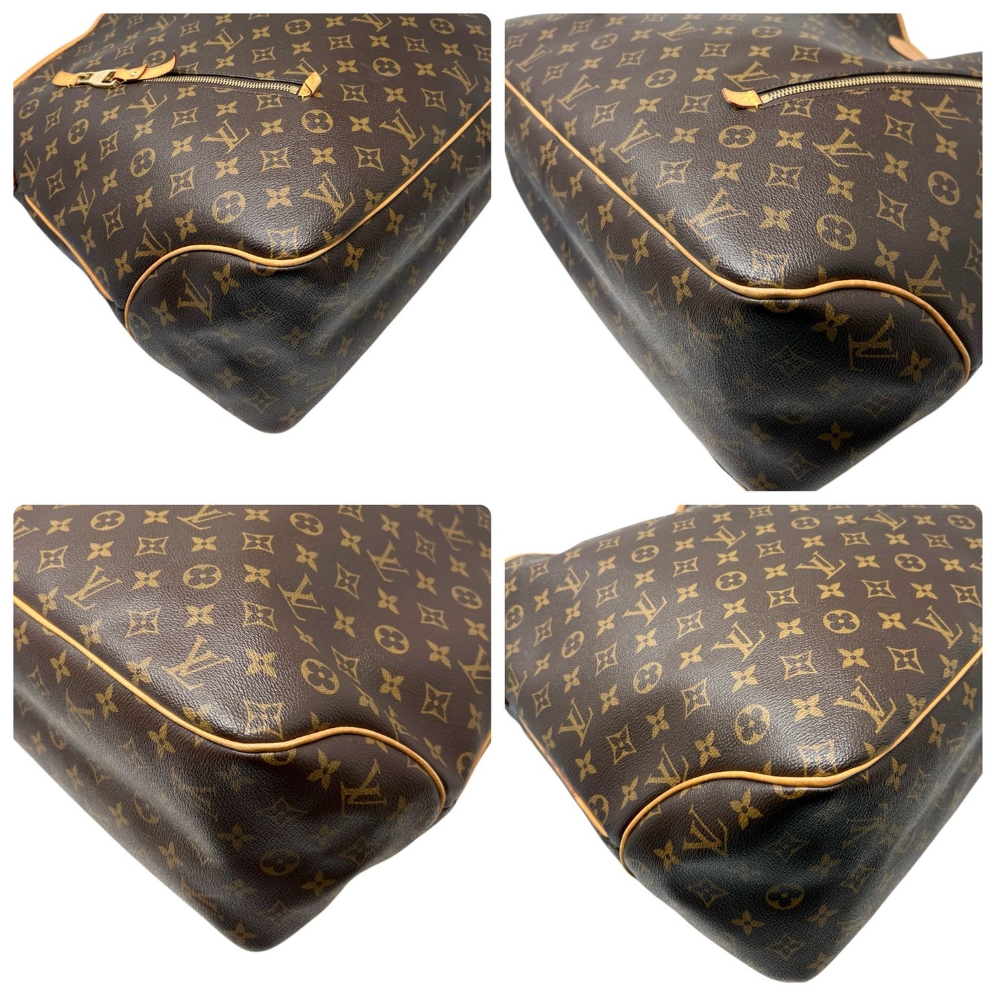 LOUIS VUITTON Vintage Delightful Monogram Hobo Bag Brown PVC Leather 902590