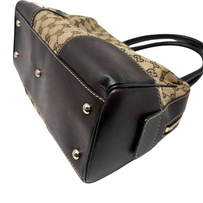 GUCCI Vintage GG Monogram Lovely Heart Shoulder Bag Beige Brown Canvas 902325