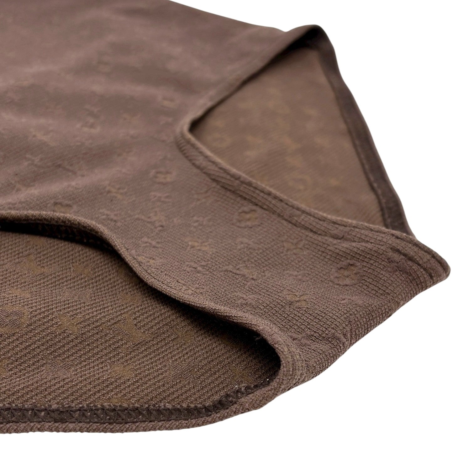 LOUIS VUITTON Vintage LV Logo Monogram Swimsuit Swimwear #36 Brown Gold Nylon