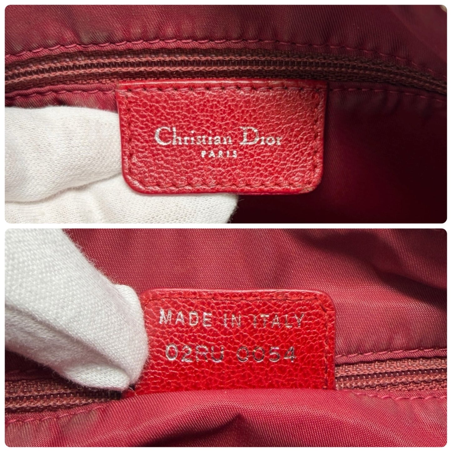 Christian Dior Vintage Rasta Trotter Monogram Crossbody Bag Beige PVC No