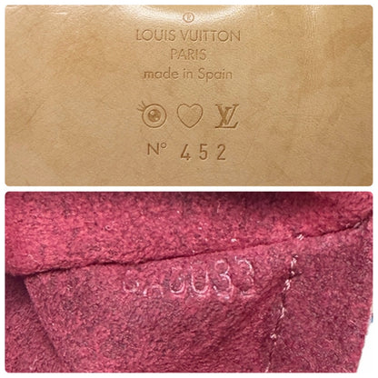 LOUIS VUITTON Vintage Eye Love Monogram Multicolor Key Tote Bag Beige 106912
