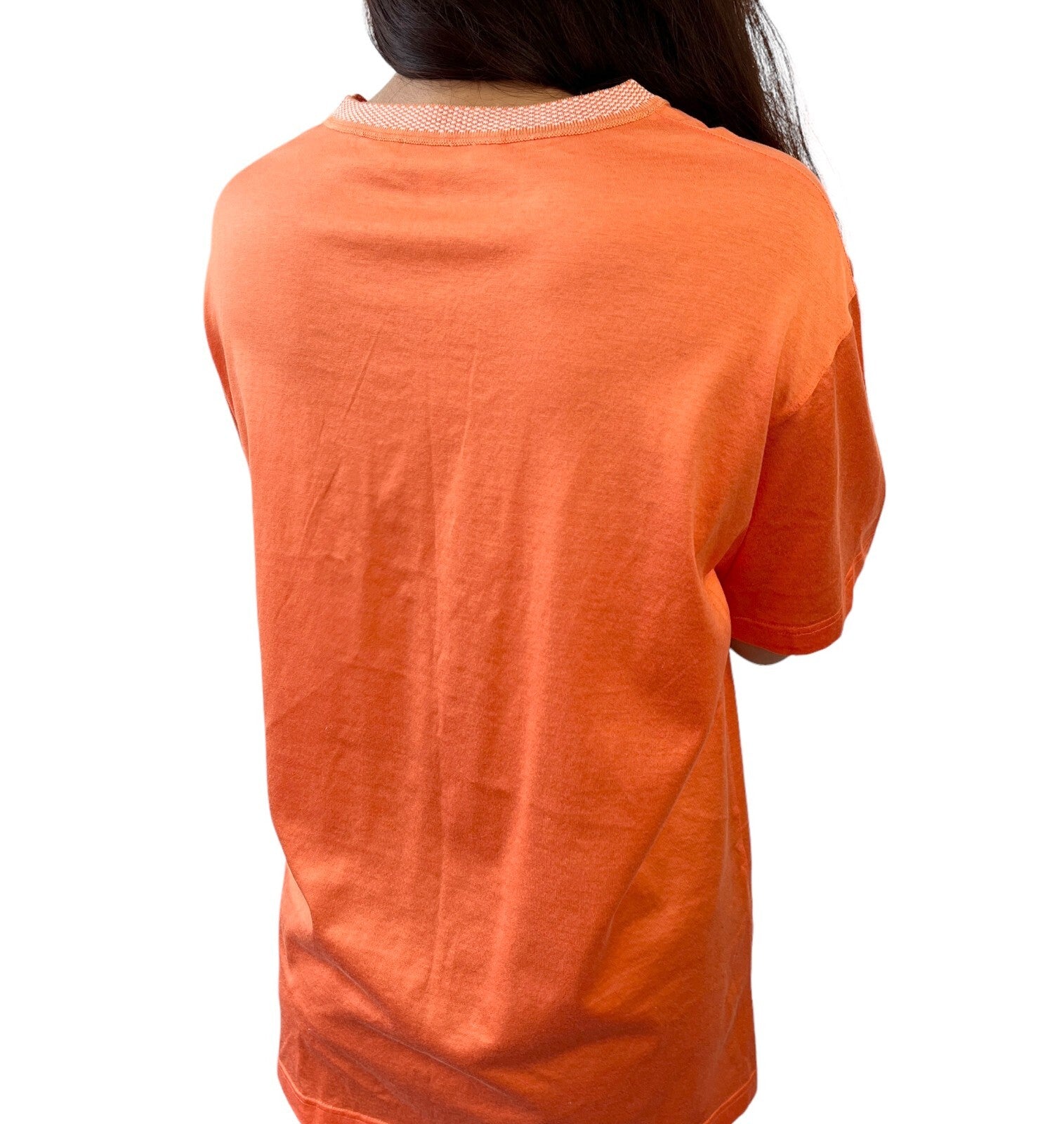 Christian Dior Sports Vintage Big Logo T-shirt #M Top Orange Cotton Rank AB