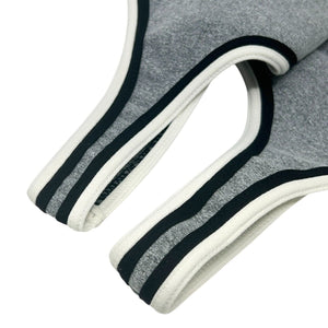 CHANEL Vintage 98P CC Mark Logo Tank Top #38 Camisole Gray Black Nylon
