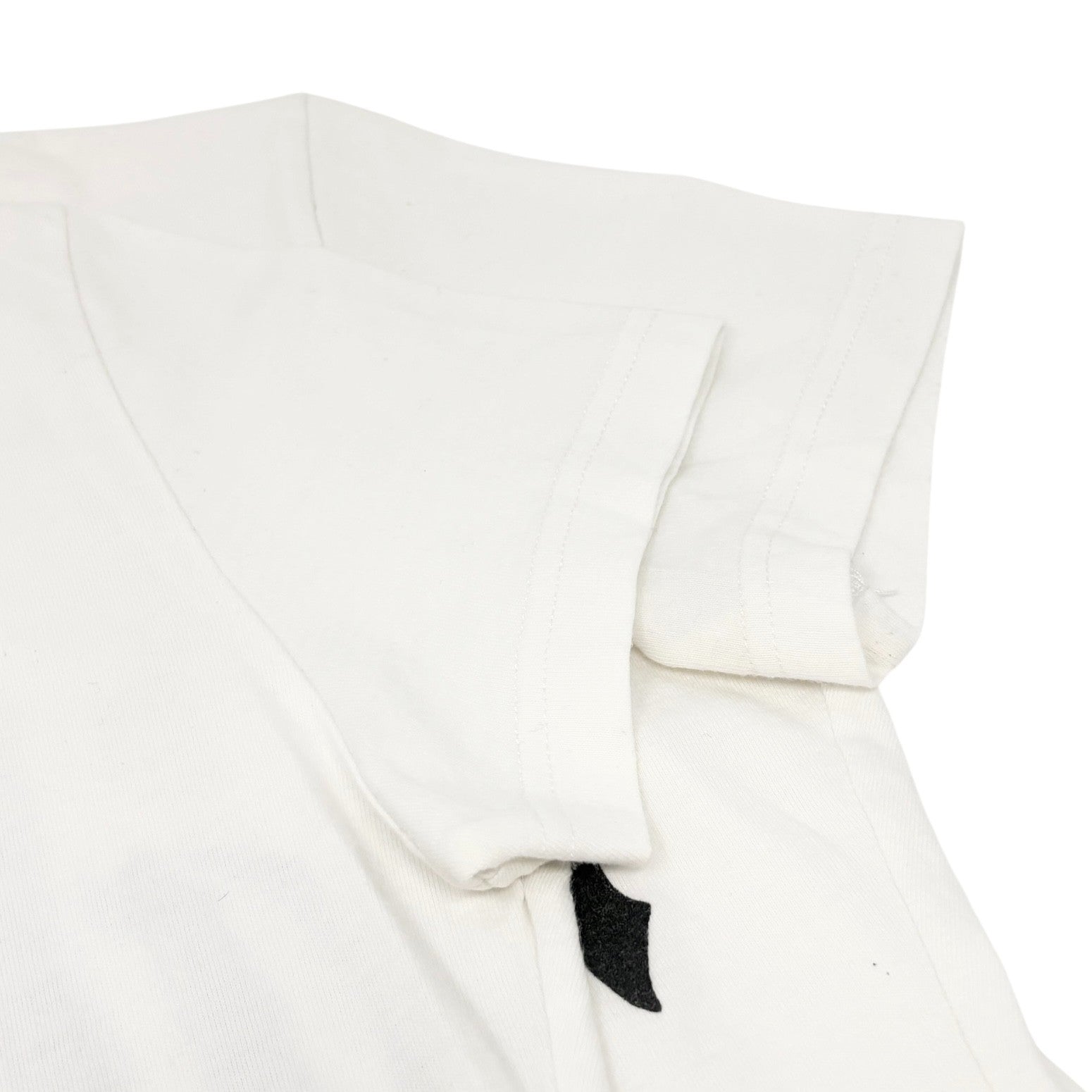 Christian Dior Vintage 2002 Logo T-shirt Top #38 Calligraphy Gothic White Black