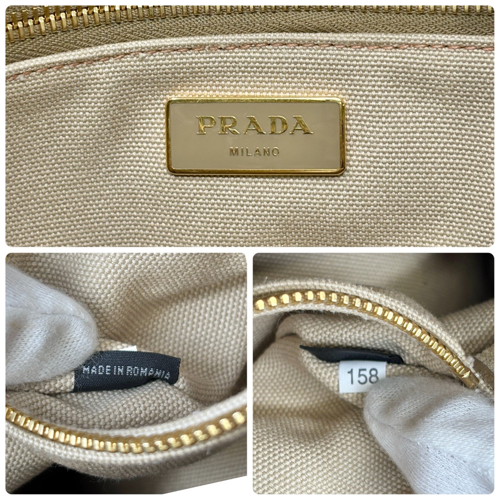PRADA Vintage Logo Tweed 2way Tote Bag Crossbody Pink Cream Gold Wool Suede