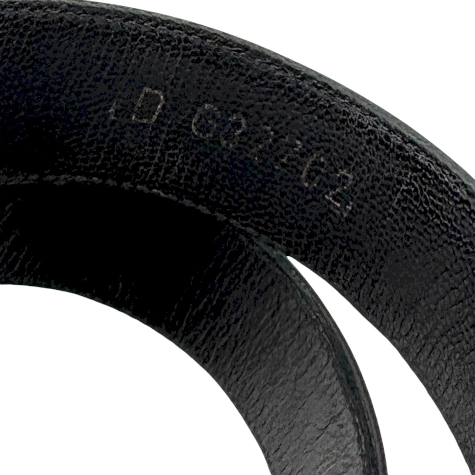 CHANEL Vintage CC Mark Logo Turnlock Flat Thong Sandals #37.5 Black Leather