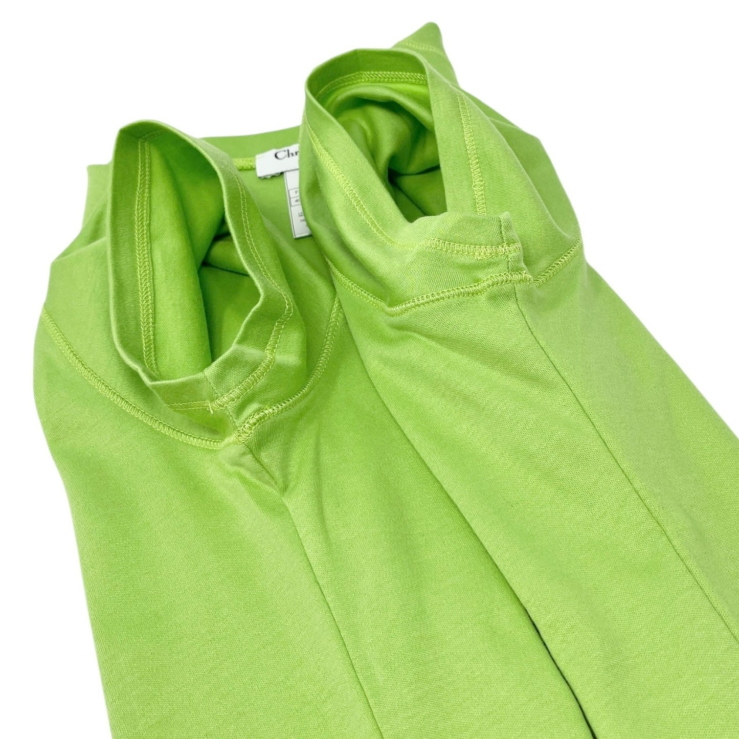 Christian Dior Vintage 2004 Dolls Logo T-shirt Top #44 Light Green Cotton