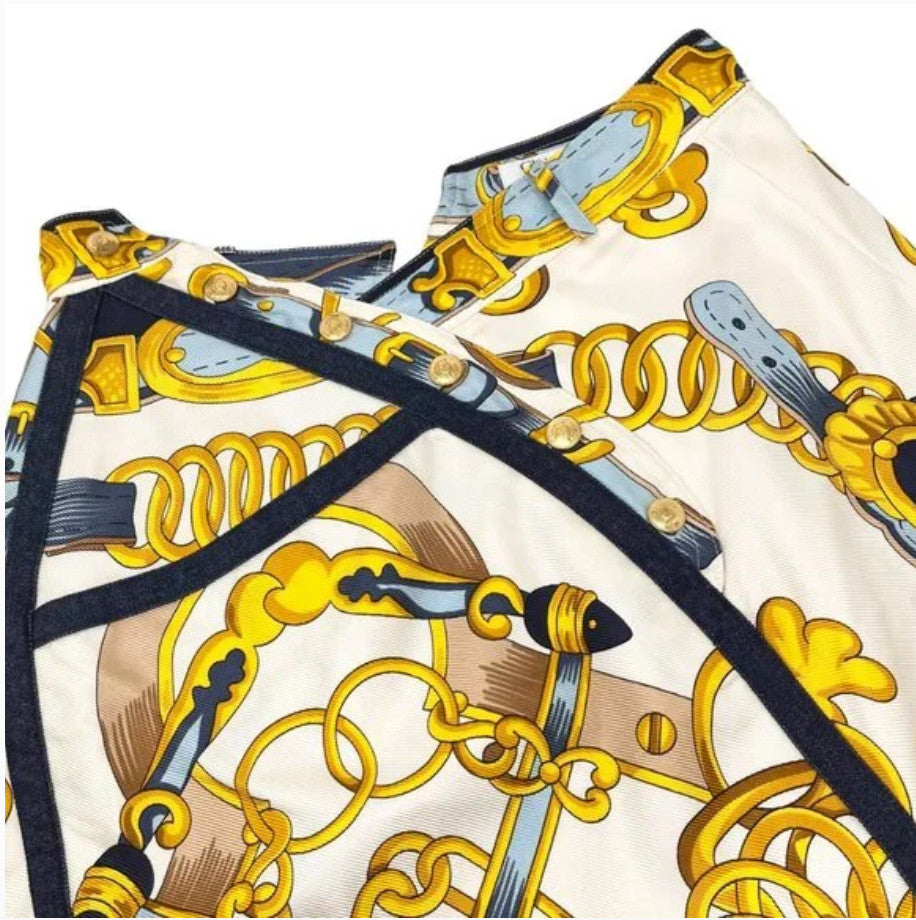 Christian Dior Vintage 2000 Spring Jacket Skirt Set #38 #40 Cream Gold Silk