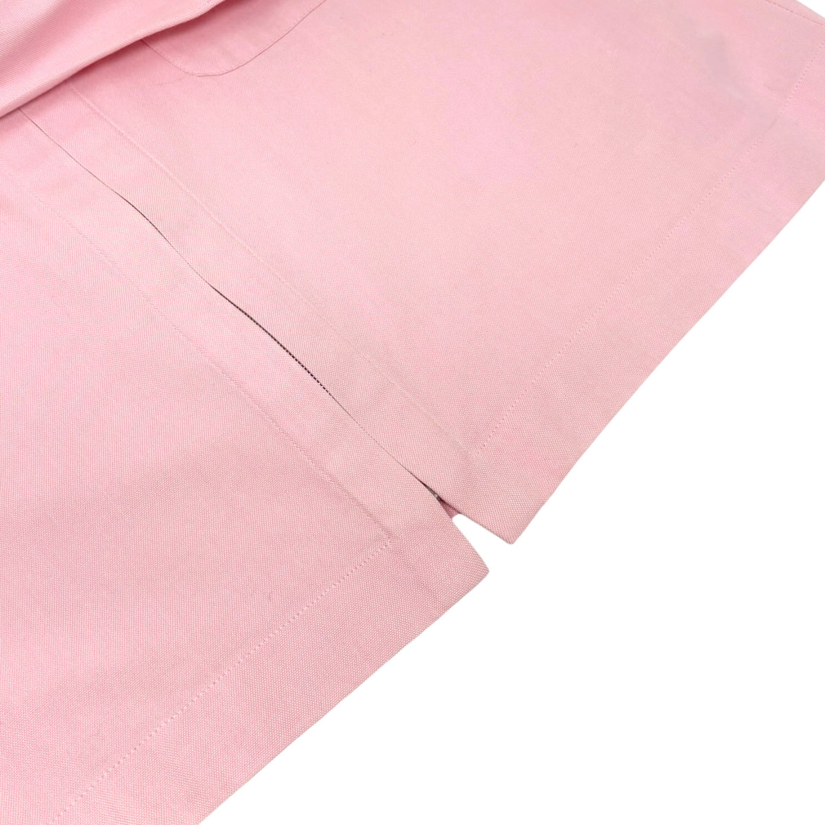 CHANEL Vintage 98P CC Logo Cropped Zip Shirt Top #40 Pink Cotton 902832