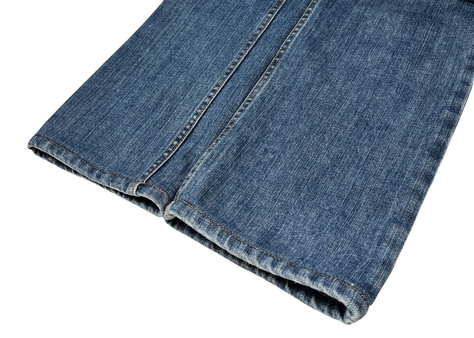 LOUIS VUITTON Vintage Monogram Denim Jacket Pants Set #38 Button Blue Cotton