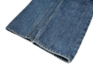 LOUIS VUITTON Vintage Monogram Denim Jacket Pants Set #38 Button Blue Cotton