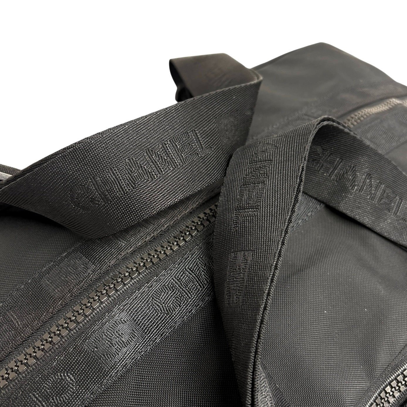CHANEL Sport Vintage A19977 Nylon Travel Gym Bag L Black CC Logo Bowling