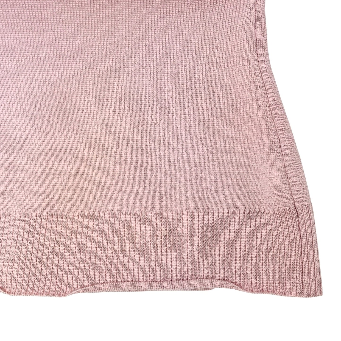 Christian Dior Vintage 2004 Trotter Monogram Ribbed Sweater #36 Knit Top Pink