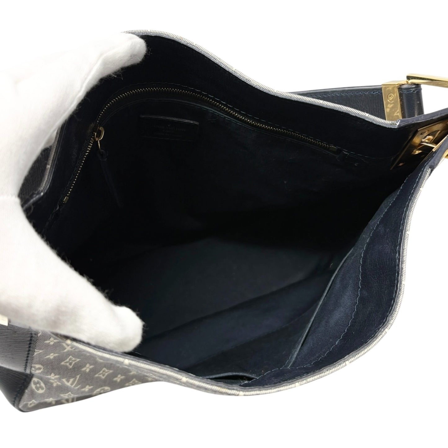 LOUIS VUITTON Vintage Monogram Idylle Rendez-Vous MM Tote Bag Blue Canvas