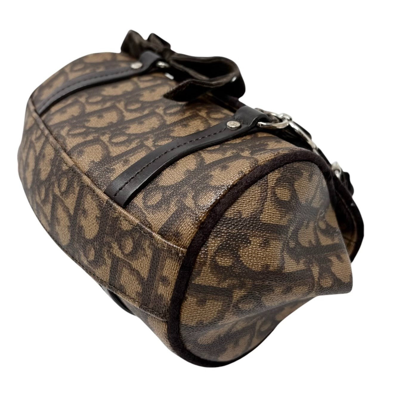 Christian Dior Vintage 2005 Romantique Trotter Monogram Mini Bag Brown 901843