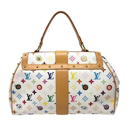 LOUIS VUITTON Vintage Eye Love Monogram Multicolor Key Tote Bag Beige 106912