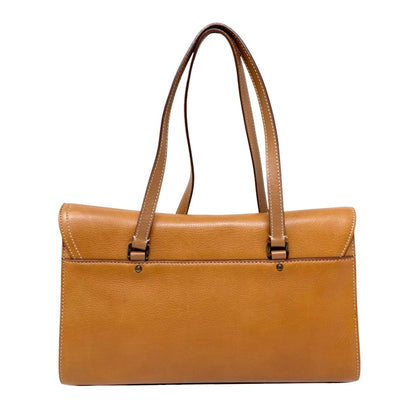 Christian Dior Vintage 2003 Saddle Shoulder Bag D Charm Brown Leather 902827