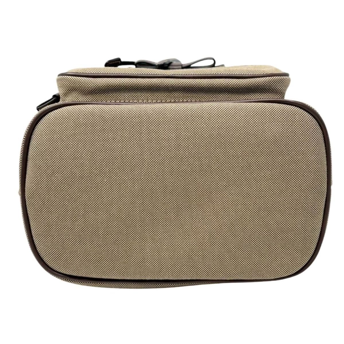 PRADA Vintage Jacquard Shoulder Top Handle Bag Beige Brown Canvas 902339