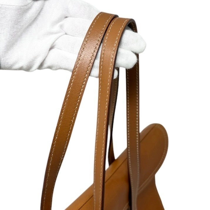 Christian Dior Vintage 2003 Saddle Shoulder Bag D Charm Brown Leather 902827