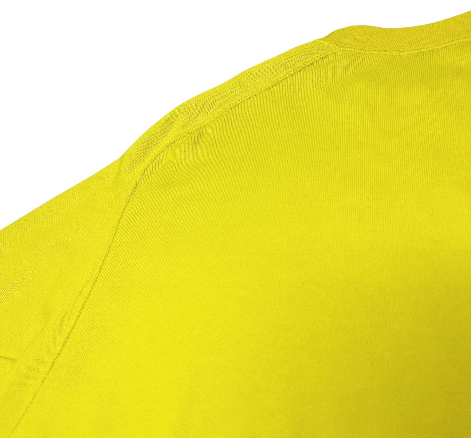 Christian Dior Sports Vintage Big Logo Sweatshirt Top #L Pullover Yellow Cotton