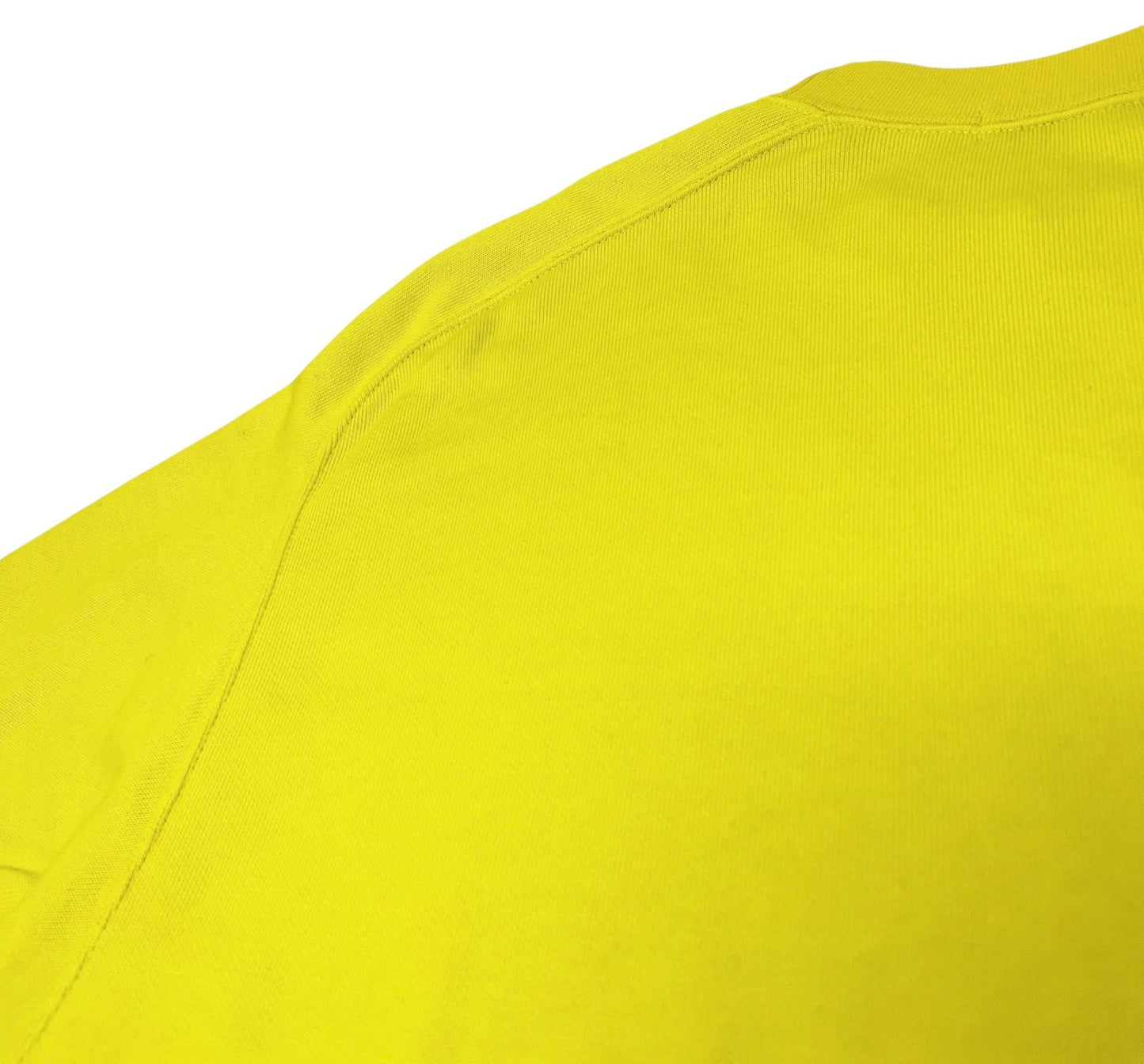 Christian Dior Sports Vintage Big Logo Sweatshirt Top #L Pullover Yellow Cotton