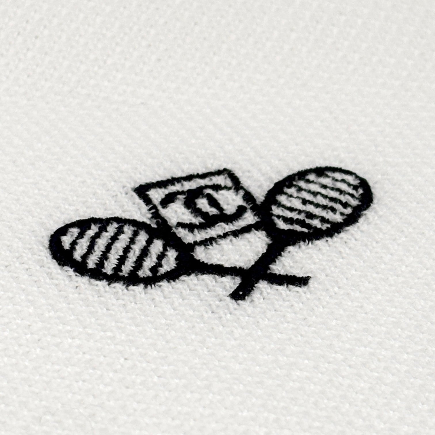 CHANEL Sport Vintage 05P CC Logo Polo T-shirt Top #38 Tennis Racket White Blue