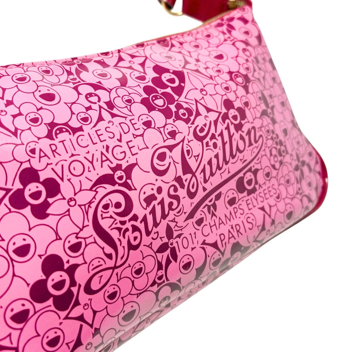 LOUIS VUITTON Vintage Takashi Murakami Cosmic Blossom Shoulder Bag Pink 902352