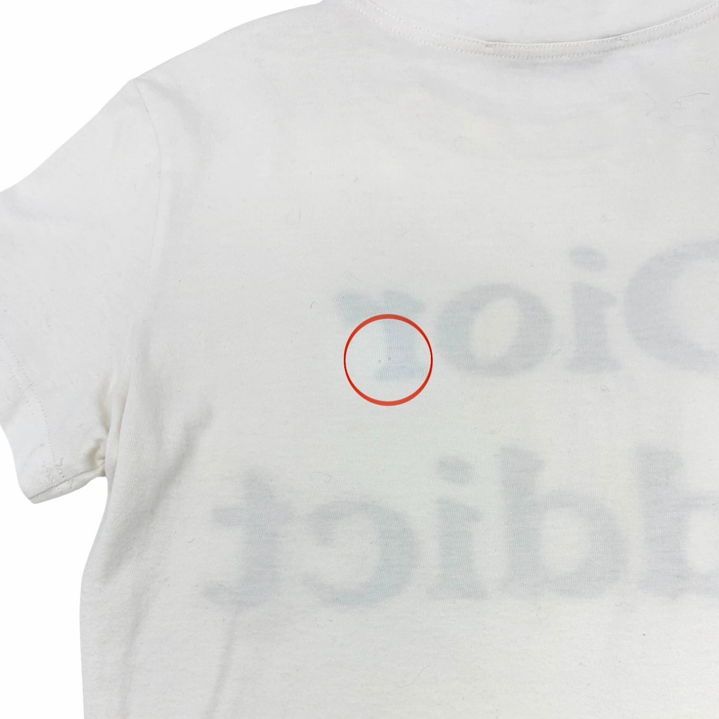 Christian Dior 2002 Vintage Addict Big Logo T-shirt Top #38 White Black Cotton
