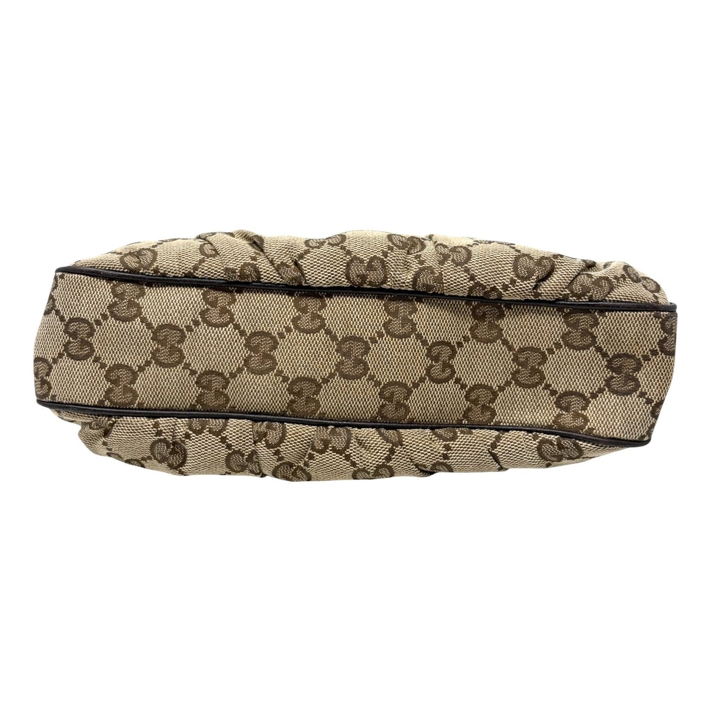 GUCCI Vintage GG Monogram Mini Shoulder Bag Pochette Beige Brown 902410