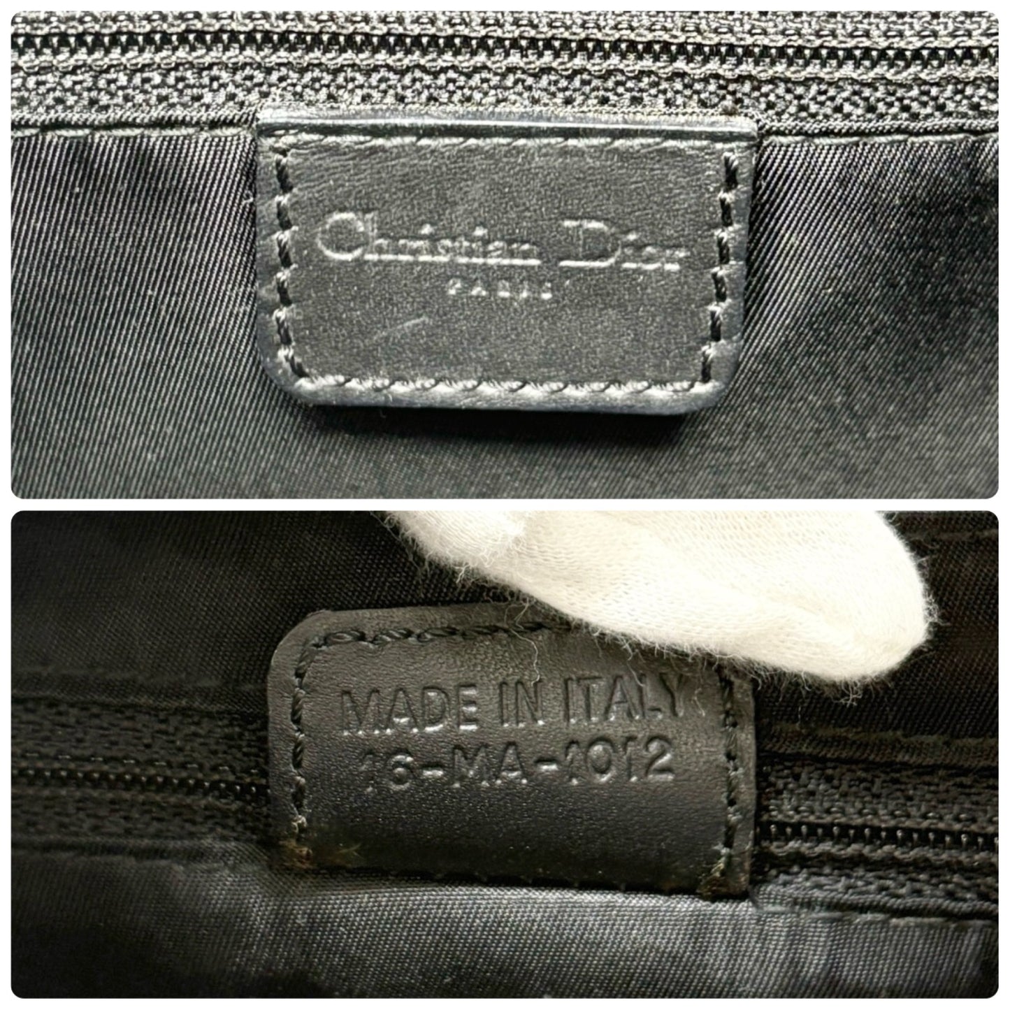 Christian Dior Vintage 2002 Trotter Street Chic Columbus Shoulder Bag Black