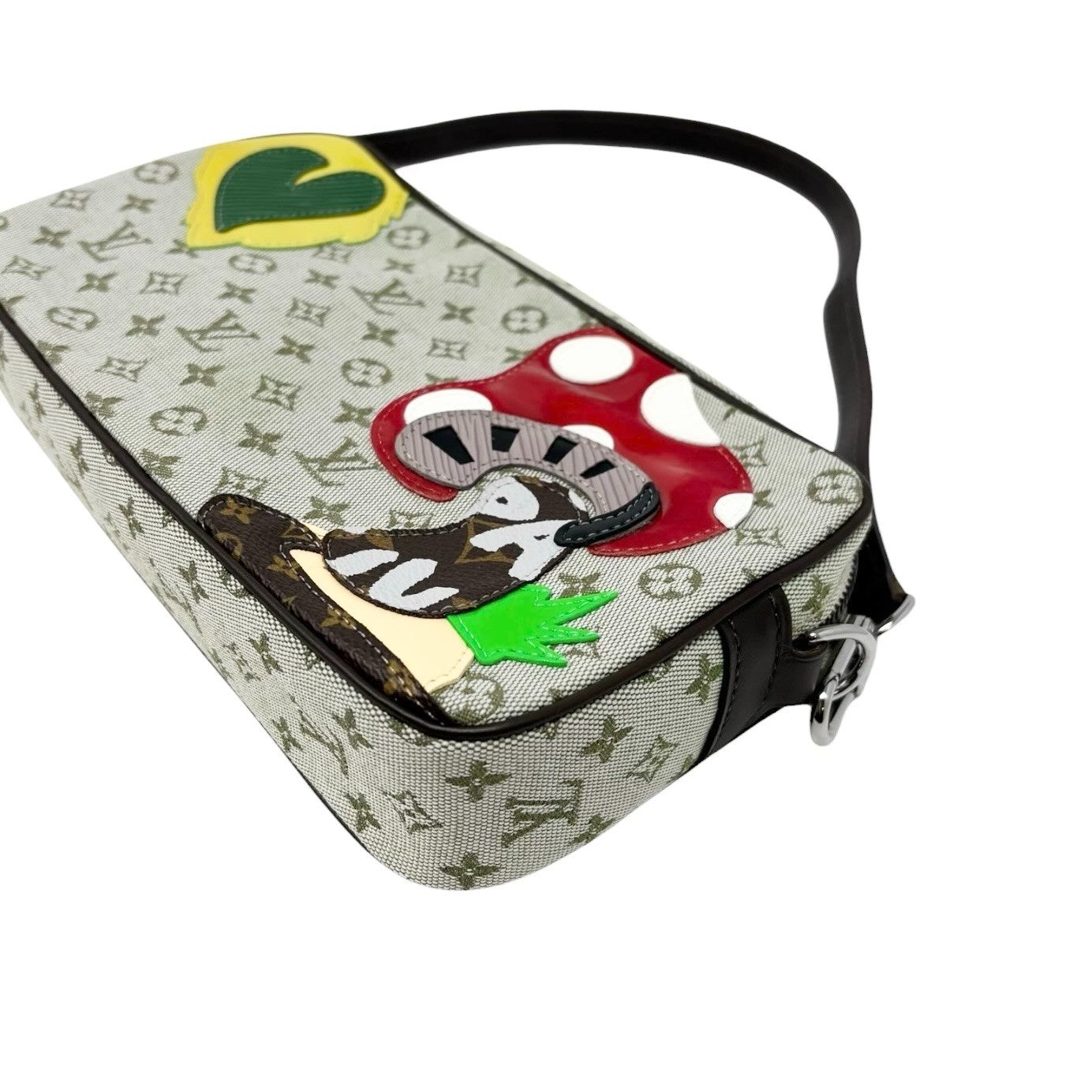 LOUIS VUITTON Vintage Conte de fees LV Monogram Logo Shoulder Bag Mushroom Green