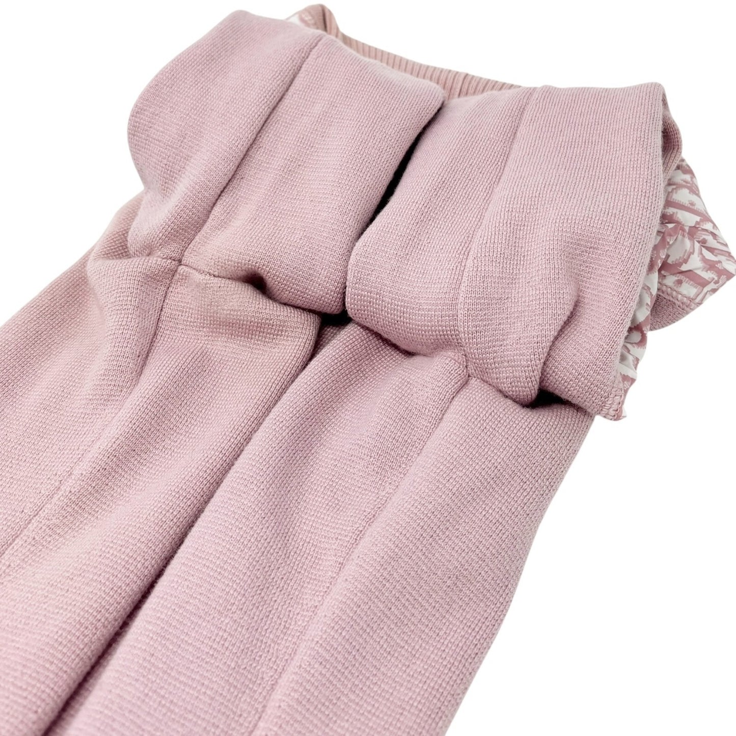 Christian Dior Vintage 2004 Trotter Monogram Ribbed Sweater #36 Knit Top Pink