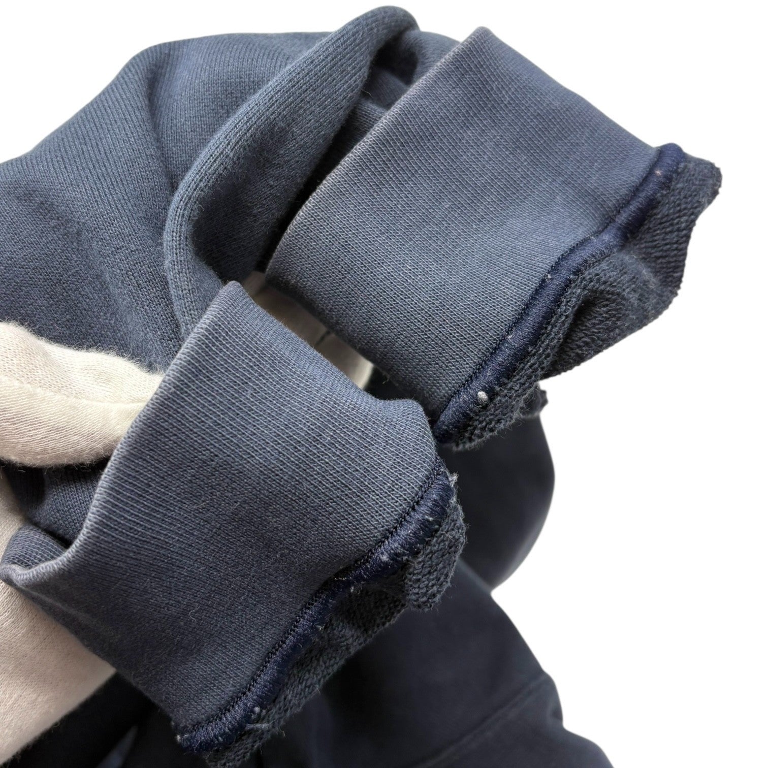 Christian Dior Sports Vintage Logo Sweatshirt Top #L Dark Blue Silver Cotton