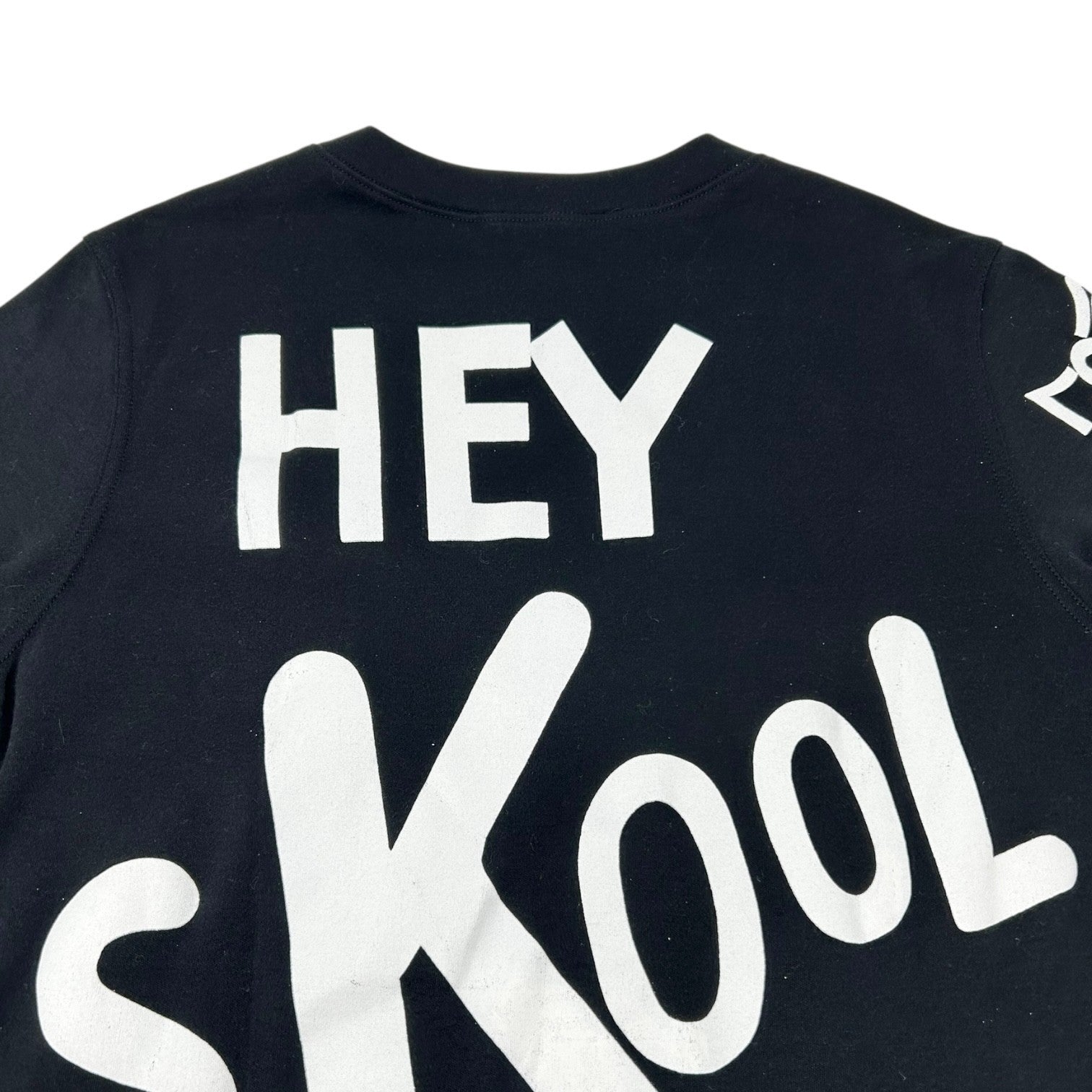 Christian Dior Vintage 2004 Big Logo T-shirts Top #40 Black White Cotton Heart