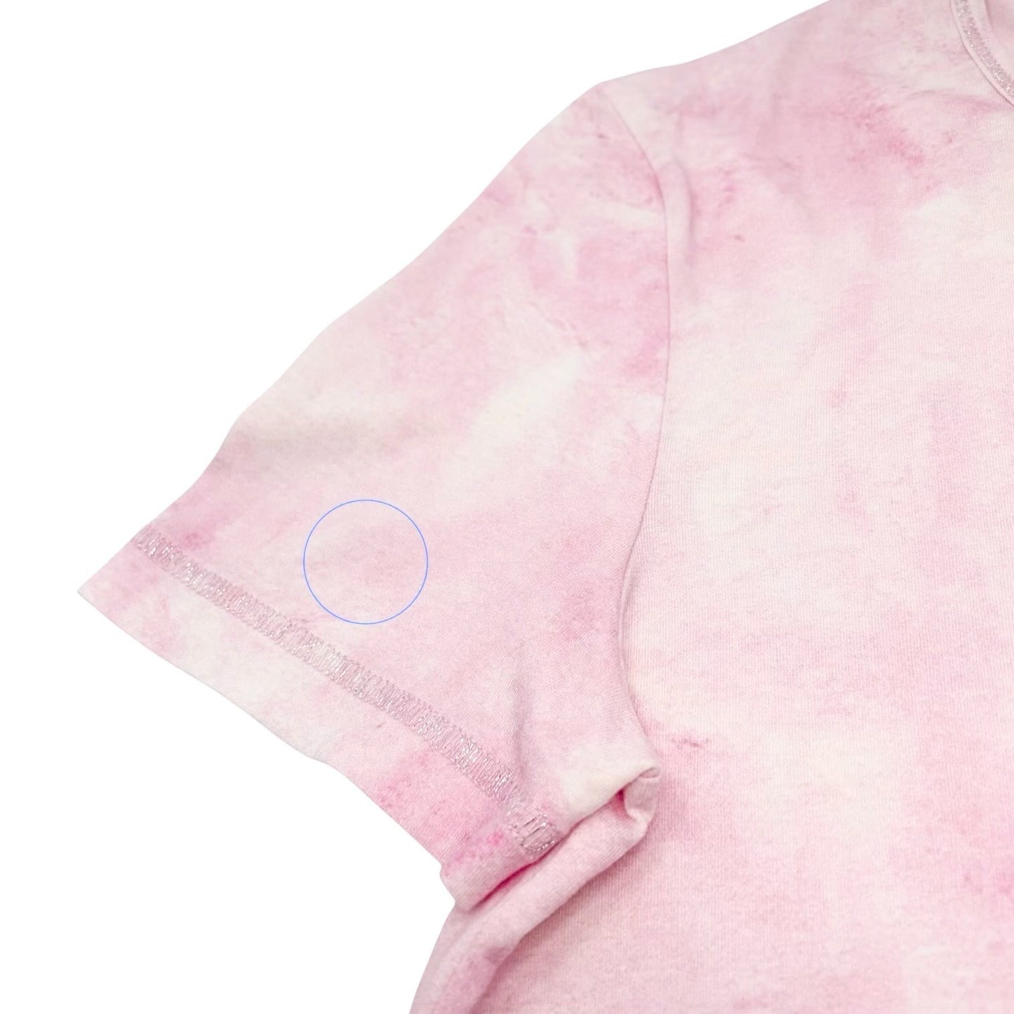 CHANEL Vintage 09C CC Logo Tie-Dye T-Shirt Top #36 Pink Short Sleeve 902403