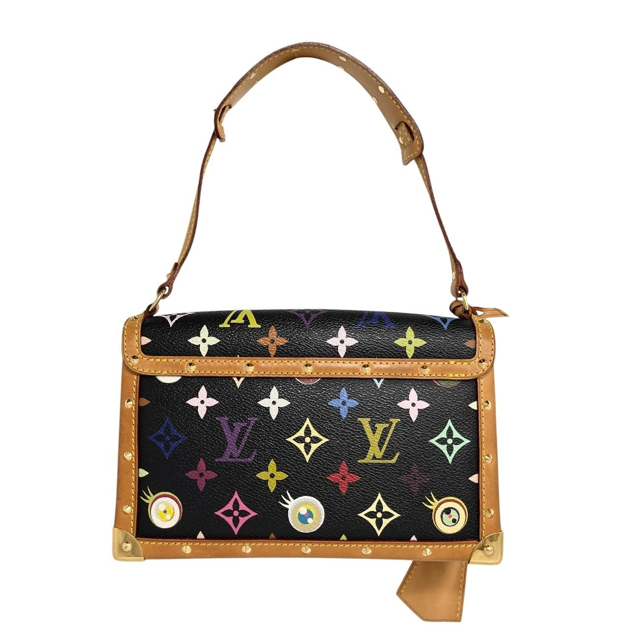 LOUIS VUITTON Vintage M92054 Eye Love Monogram Pochette Eye Miss You Bag Black